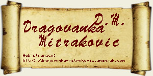 Dragovanka Mitraković vizit kartica